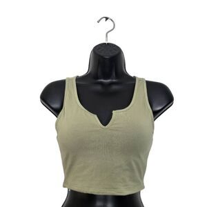 KN Klassy Network Crop Tank Size Medium Padded Sleeveless